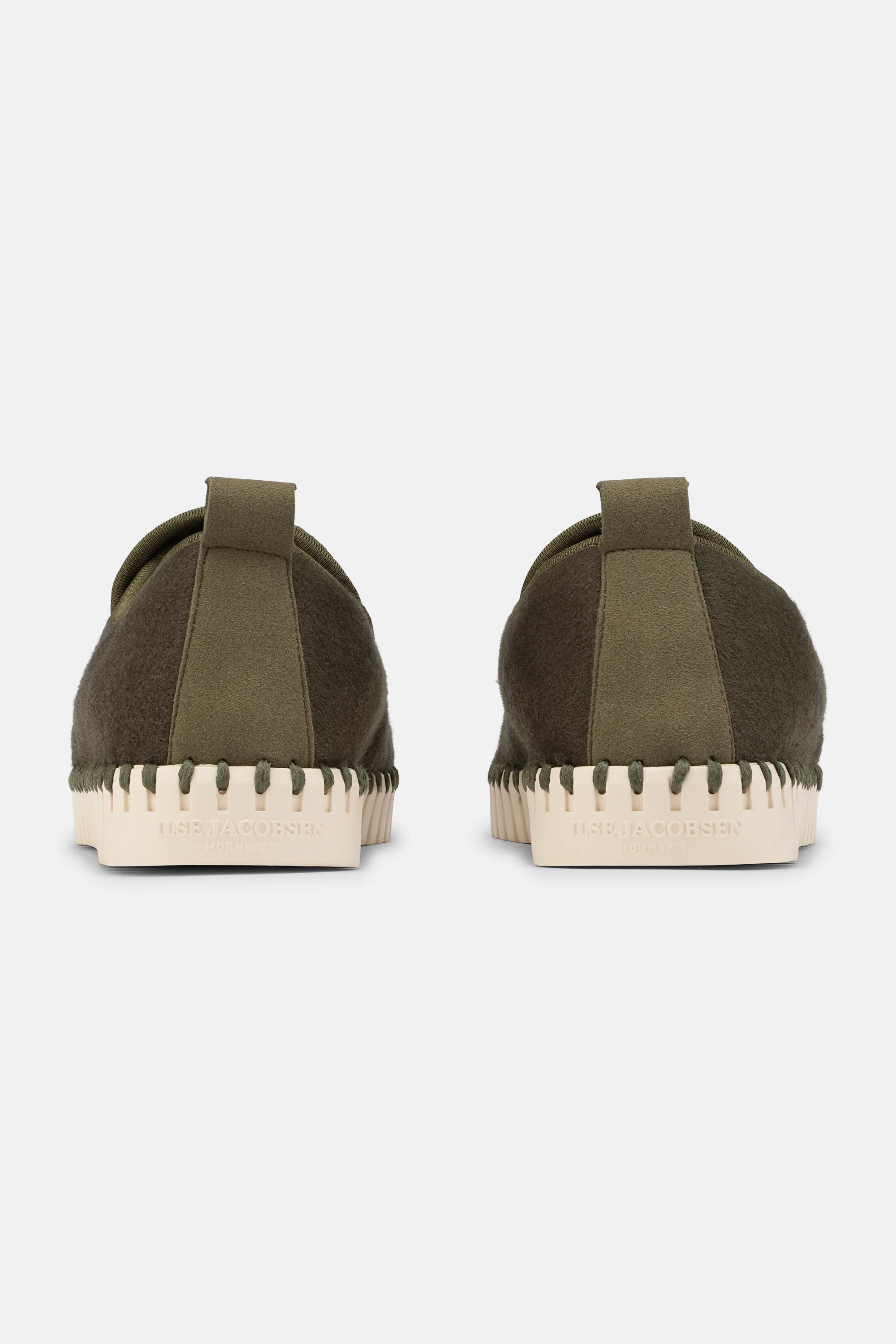 Tulip Wool Loafer - Army Pearled Ivory